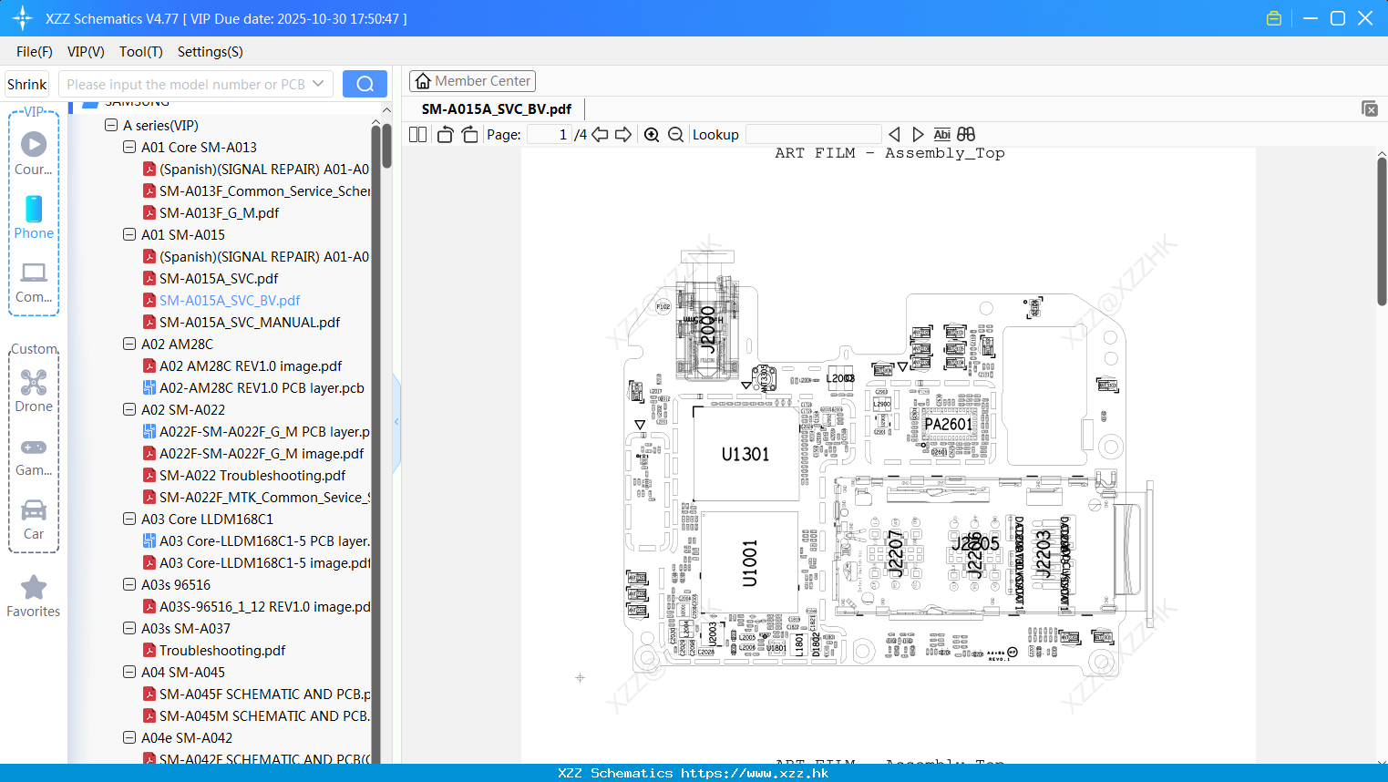 Samsung SM-A015A_SVC_BV